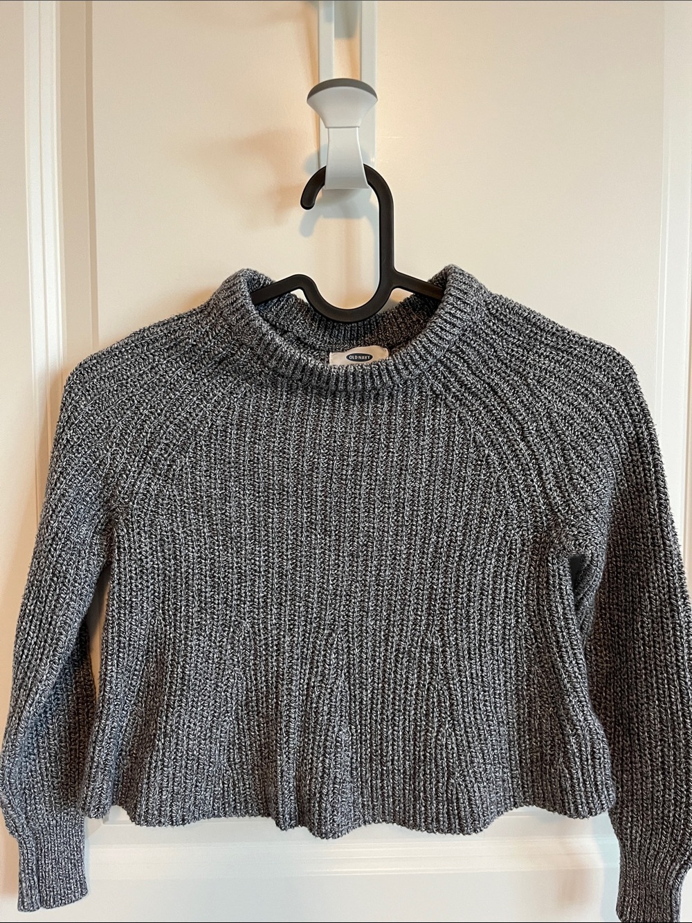 Old Navy Cozy Gray Ribbed Mock Neck Sweater - Women